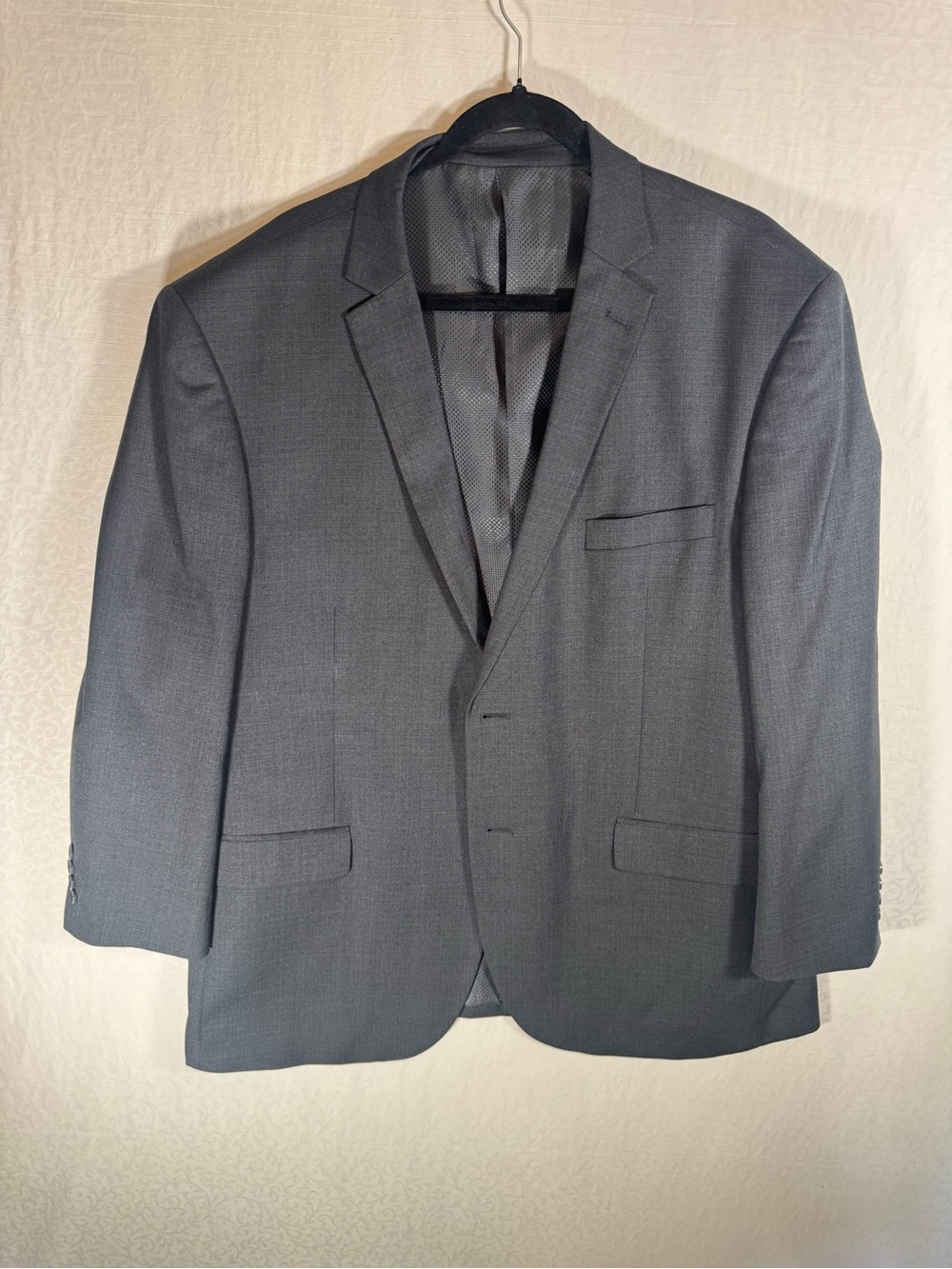 Bocaccio Uomo Men’s 46R Charcoal Gray 2-Piece Suit Stretch